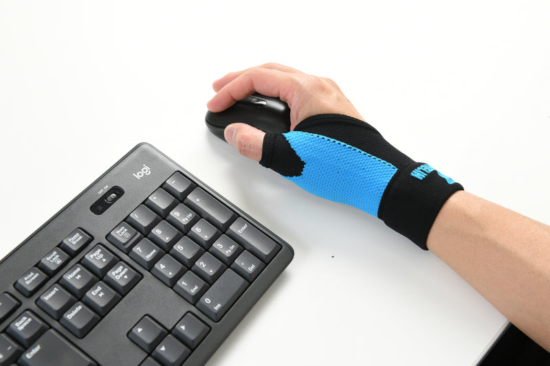 Wanteli protective gear - taped finger protector (medium-large size) (blue)