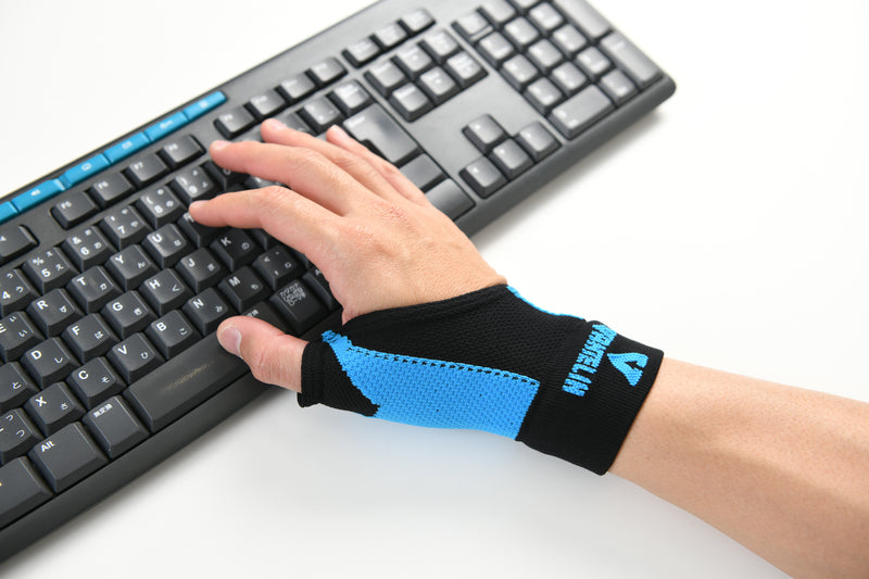 Wanteli protective gear - taped finger protector (medium-large size) (blue)