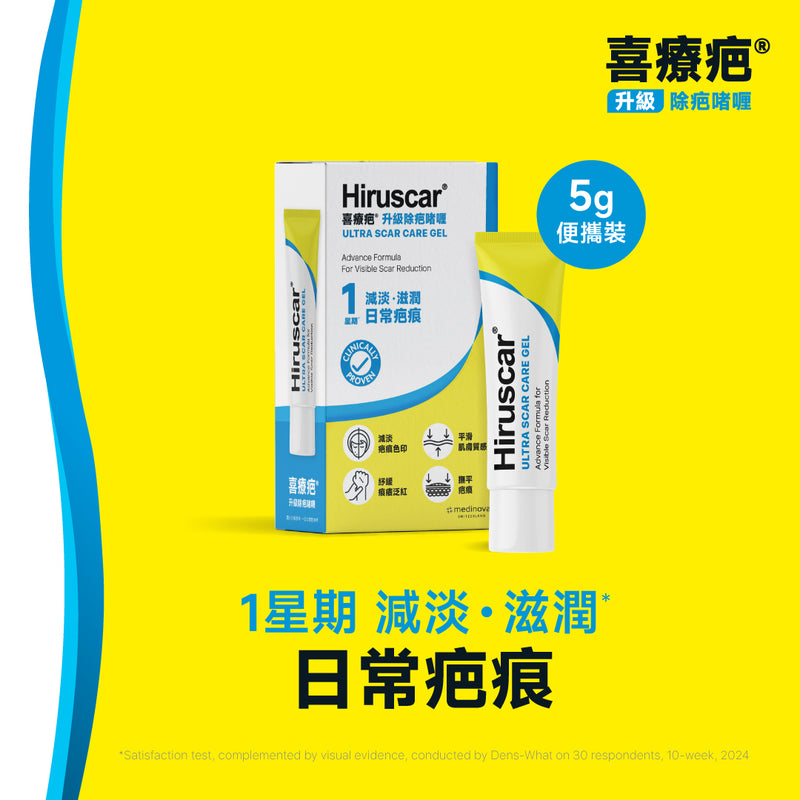喜療疤 - 升級除疤啫喱 5g【日常去疤淡印】【香港行貨】