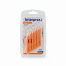 Interprox® Plus-[Orange] Long Handle Black and White Interdental Brush 90 Degrees (Super Micro) 6pcs