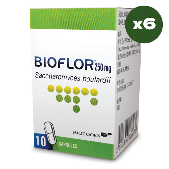 Bioflor Probiotics 250mg 10 Capsules - 6 Boxes pack ($66.5 per box on average)
