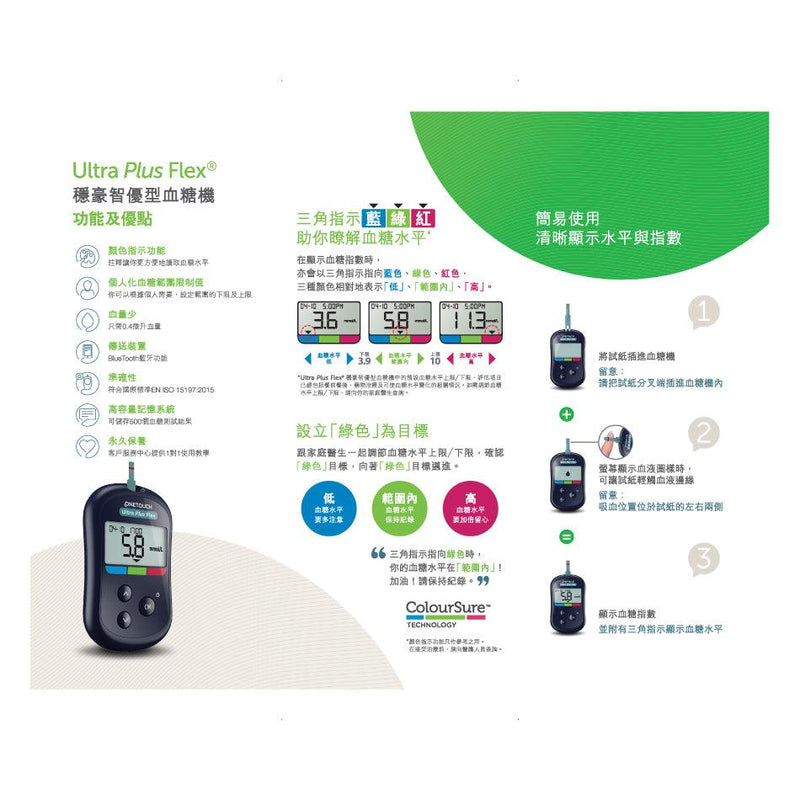 OneTouch Ultra Plus 穩豪智優型血糖機套裝