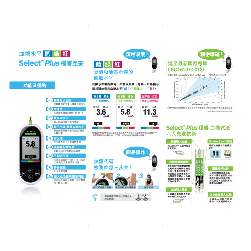 OneTouch Select Plus 穩睿至安血糖機