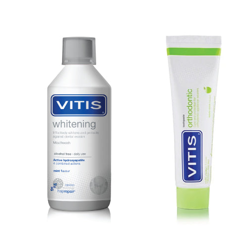 VITIS® - 全效矯治美白套裝 (美白漱口水+全效矯治牙膏)