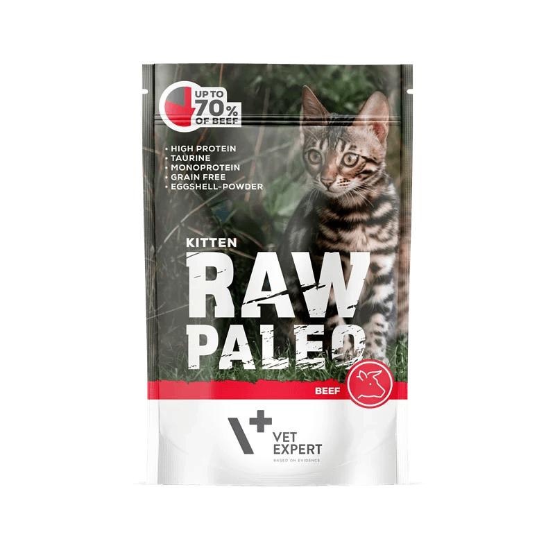 Raw Paleo Kitten Beef 100g [6 pouches]