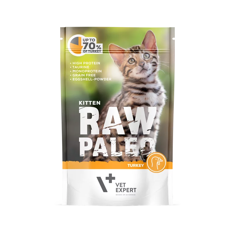 Raw Paleo Kitten Turkey 100g [6 pouches]