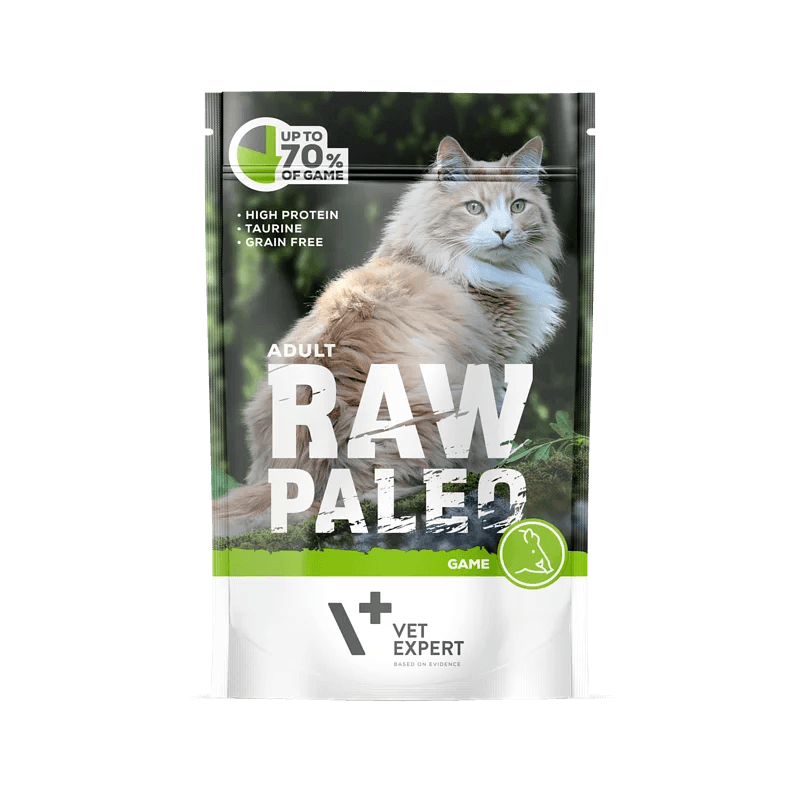 Raw Paleo 成貓濕糧 (野生動物肉) 【100g x 6袋】