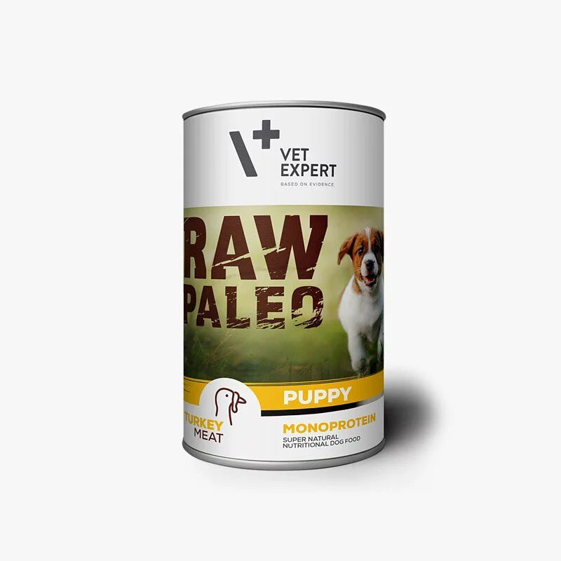 RAW PALEO Puppy Dog Turkey 400g [6 cans]