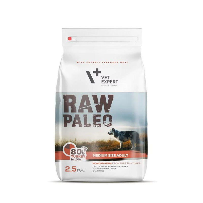 Raw Paleo 中型成犬配方乾糧  (火雞肉) [2.5kg]