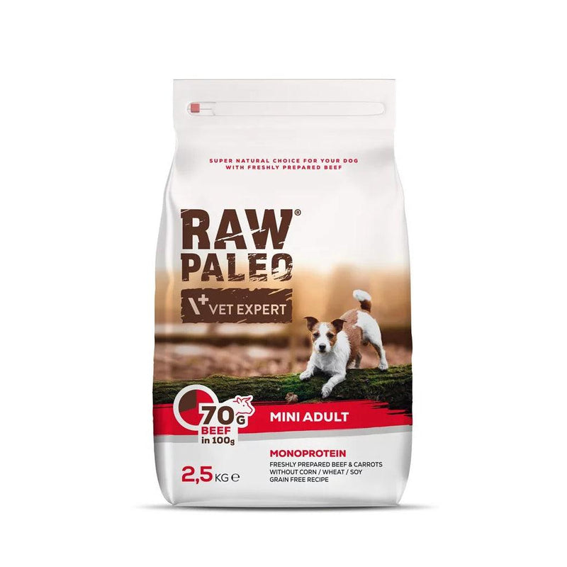 Raw Paleo 小型成犬配方乾糧 (牛肉) [2.5kg]