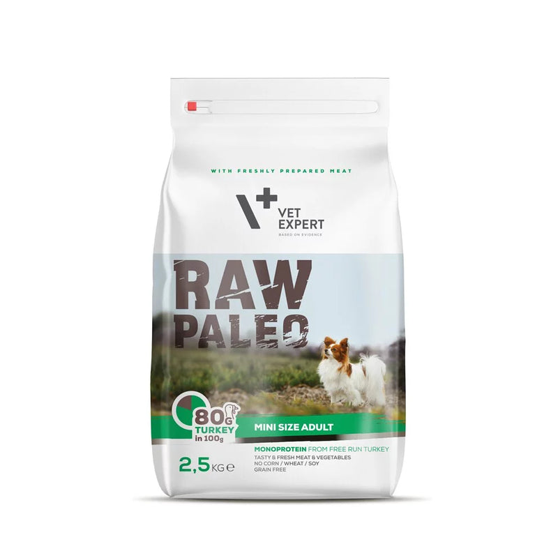 Raw Paleo 小型成犬配方乾糧  (火雞肉) [2.5kg]