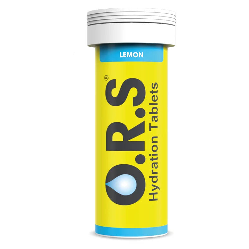 O.R.S 水分及電解質水溶片 - 檸檬味 12粒裝 | 迅速補充身體水份 | 運動員補水 | 馬拉松補水
